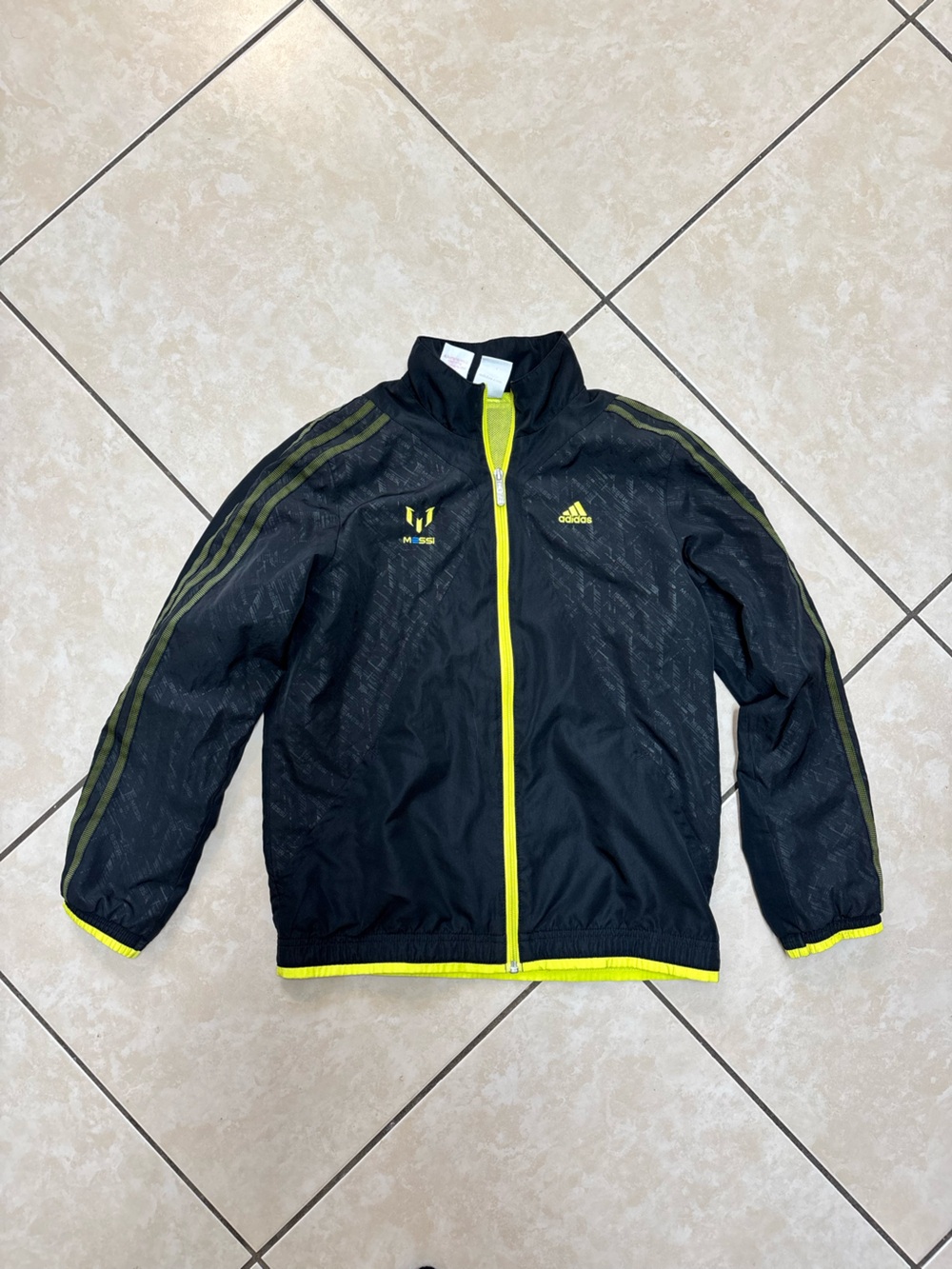 Adidas Messi black windbreaker jacket